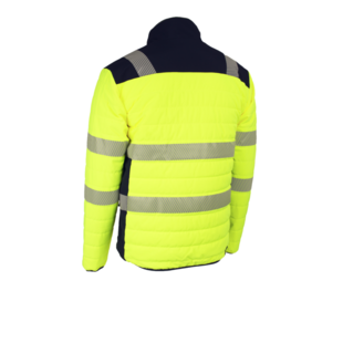 VESTE FLAKE HAUTE VISIBLITE JAUNE MARINE